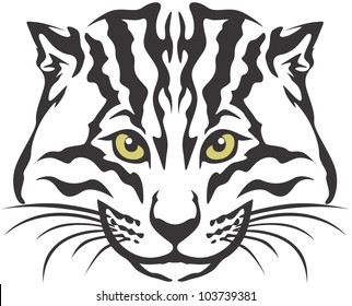 Creative Fishing Cat Illustration