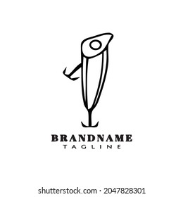 creative fishing lure logo template icon modern vector illustration