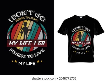 creative Fishing T shirt design.