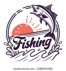 Creative Fishing Vector Art – Scalable Graphics for Print and Digital Use