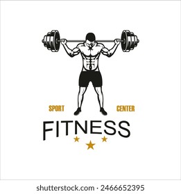 diseño de ilustración de Plantilla de Vector de logotipo de fitness creativo
