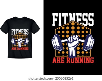 Creative fitness t shirt design