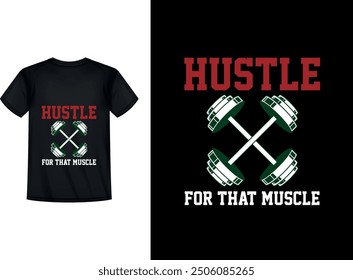 Creative fitness t shirt design