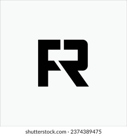 Creative FK or KF initial flat minimal modern brand unique logo design