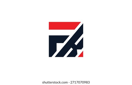 Logotipo creativo del monograma de FK para la marca. Letra inicial KF mayúscula logo de la marca. Logotipo de FK, letra de FK