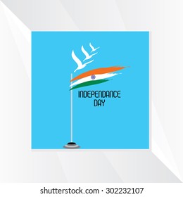 creative flag with freedom bird independence day concept 