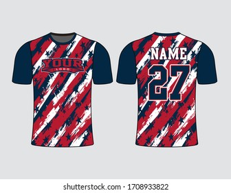 Creative flag pattern background stars filled shirt design