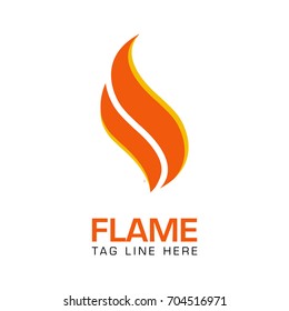 creative flame logo template