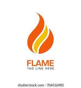 creative flame logo template