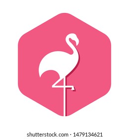 Creative flamingo logo icon premium design