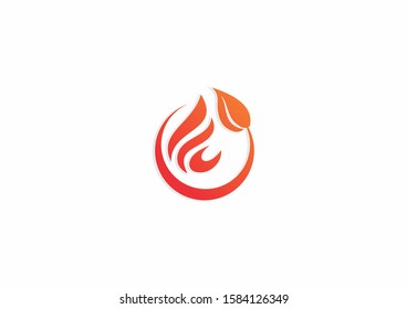 Creative Flammable symbol. Fire logo design