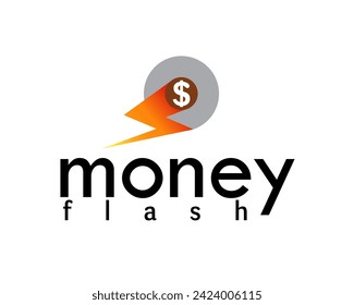 creative flash money logo design template