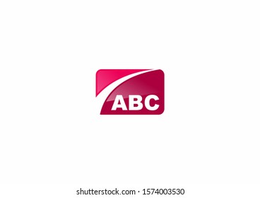 Creative flat ABC logo vector design