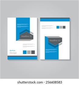 Creative flat arrows brochure / flyer / banner design, eps10 Vector.