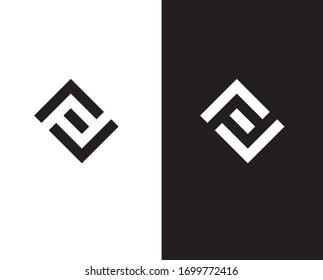 Creative flat FF Letter iconic logo design