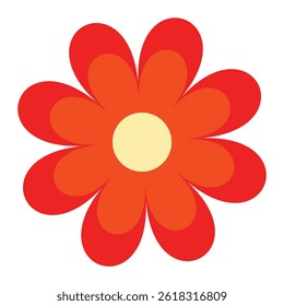 Creative flat floral digital illustration botanical aesthetic decor