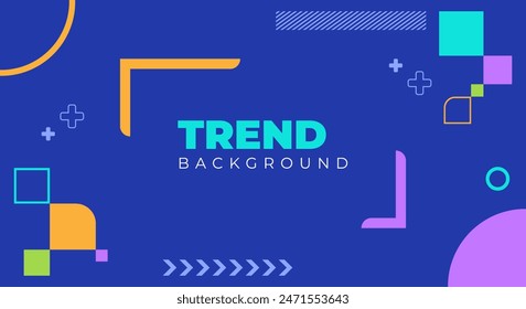 Creative flat geometric trend background