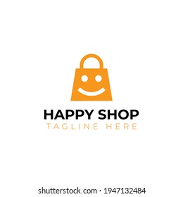 Plantilla de diseño de logotipo para tienda de artículos felices