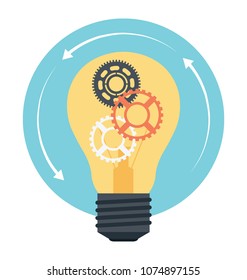 
Creative Flat Icon Design Of Idea Generation
