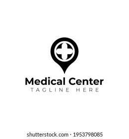 Centro médico plano creativo Plantilla de diseño de logotipos
