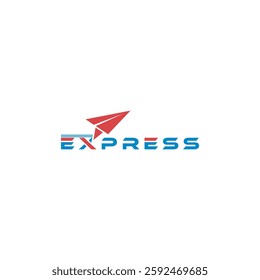 Creative flight express logo design with modern concept