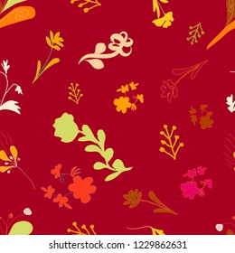 Creative floral background. Hand Drawn textures. Trendy Graphic Design for banner, poster, card, cover, invitation, placard, brochure or header.
