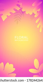 Creative Floral Colorful Cool background Minimalist Design