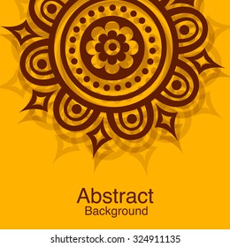 Creative floral design decorated, Abstract background.