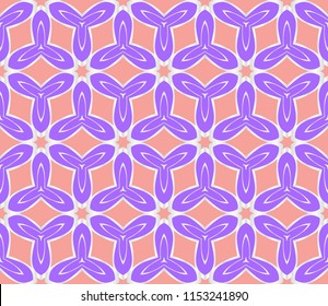 creative floral geometric ornament. seamless vector pattern. for wallpaper, invitation.