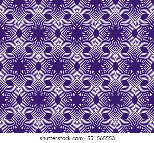 creative floral geometric pattern. seamless vector illustration. purple and white color