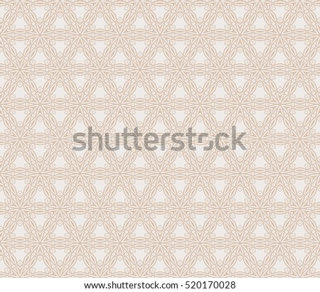 creative floral geometric pattern. seamless vector illustration. beige color