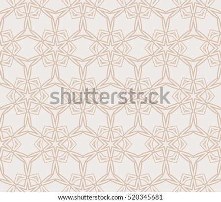 creative floral geometric pattern. seamless vector illustration. beige color