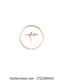 Plantilla de logotipo T de letra floral creativa, logotipo vector para identidad empresarial y de empresa 