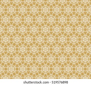 creative floral ornament. seamless geometry pattern. vector illustration. beige color