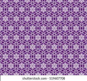creative floral ornament. seamless geometry pattern. vector illustration. purple color