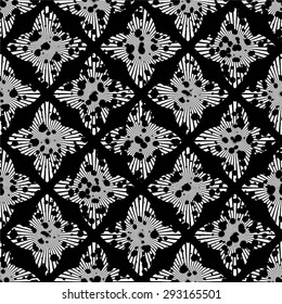 Creative floral pattern, beam, seamless vector background