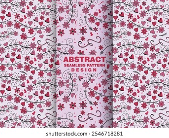Creative floral vector illustration textile pattern design template