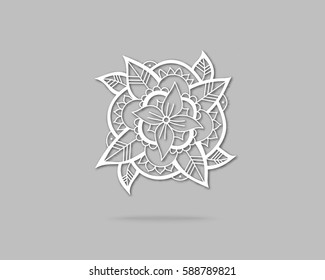 Creative Flower Concept Icon. Abstract Vector Eco Logo Design Template. Emblem from Hand Drawn Lines.