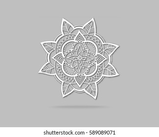 Creative Flower Concept Icon. Abstract Vector Eco Logo Design Template. Emblem from Hand Drawn Lines.