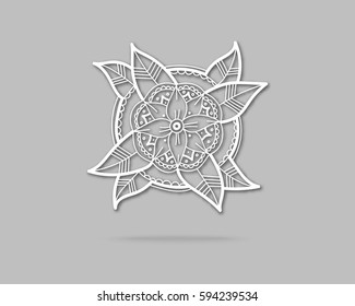 Creative Flower Concept Icon. Abstract Vector Eco Logo Design Template. Emblem from Hand Drawn Lines.