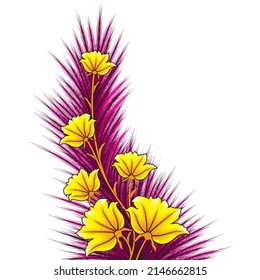 creative flower figure vector illustration design