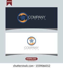 Creative flower hands concept logo vector design template