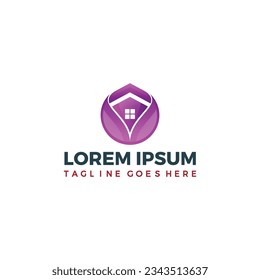 Creative Flower House Logo Template
