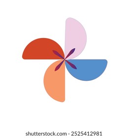 
Design criativo ícone de flor em um fundo branco.