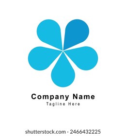 Creative flower logo design icon