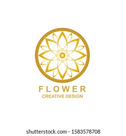 Creative Flower Logo Design Template
