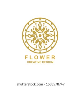 Creative Flower Logo Design Template
