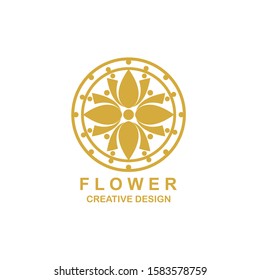 Creative Flower Logo Design Template
