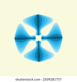 Forma de diseño de patrón de flores creativas.
