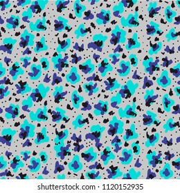 Creative flower seamless pattern. Hand brush painting for your designs: logo, for posters, invitations, cards, etc. Vector.